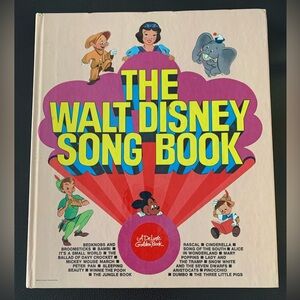 Walt Disney Song Book 1979 Mary Poppins Jungle Book Cinderella ++ Golden Press